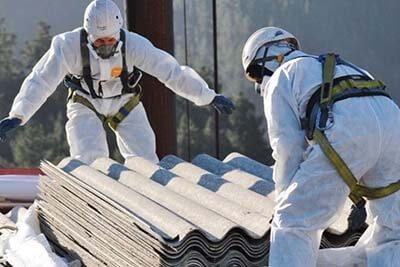 asbestos roofing removal and pickup