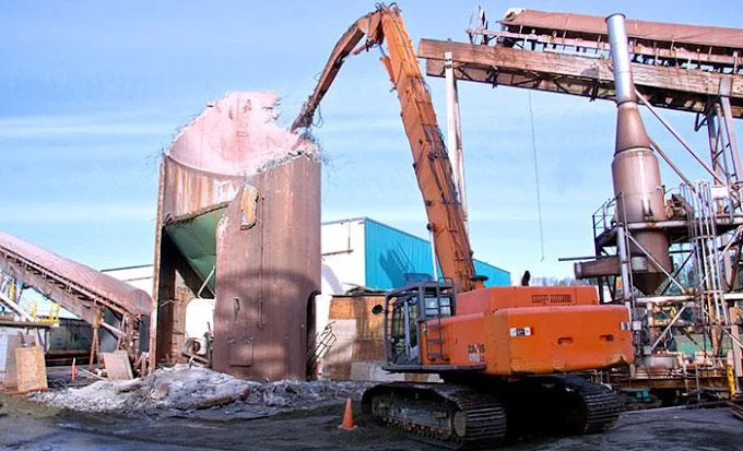 Industrial site demolition